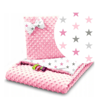  Vulpi Babakocsi takaró + párna Minky Szín: rózsaszín babaágynemű, babapléd