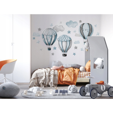 Vulpi Gyermek falragaszok Baloons Blue 100x90 cm gyerekszoba dekoráció