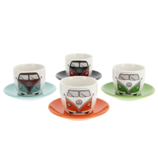 VW T1 Bus Espresso Kávéscsésze szett 4 darabos bögrék, csészék