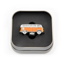  VW T1 BUSZ 3D MINI MODEL MÁGNES FÉMDOBOZBAN - ORANGE ajándéktárgy