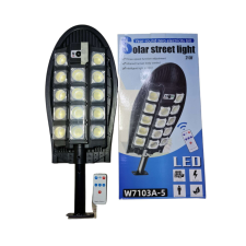  W7103A-5 napelemes utcai lámpa 210 W mozgásérzékelővel távirányítóval kültéri világítás
