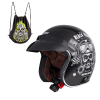W-TEC Black Heart Bukósisak w-tec v541 black heart ISL-17240/skull-fekete-fenyes