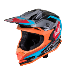 W-Tec Motocross bukósisak W-TEC V321 Midnight Fire XL(61-62) bukósisak