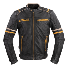 W-Tec Motoros bőrkabát W-TEC Traction fekete 4XL motoros kabát