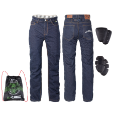 W-Tec Motoros farmer nadrág W-TEC Resoluto kék 5XL motoros nadrág