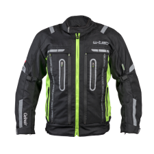 W-Tec Motoros kabát W-TEC Gelnair fekete-zöld XXL motoros kabát