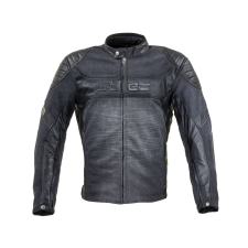 W-Tec Motoros kabát W-TEC Metalgy fekete 6XL motoros kabát