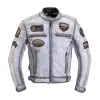 W-Tec Motoros kabát W-TEC Patriot fehér M
