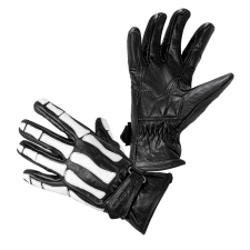 W-Tec Motoros kesztyű W-TEC Classic White Bones fekete 3XL motoros kesztyű