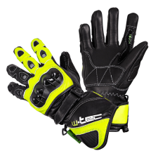 W-Tec Motoros kesztyű W-TEC Supreme EVO fekete-zöld S motoros kesztyű