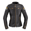 W-Tec Női motoros bőrkabát W-TEC Stripe Lady fekete XXL
