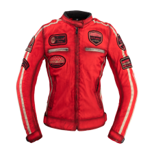 W-Tec Női motoros kabát W-TEC Virginia piros 3XL motoros kabát