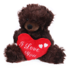 W-web Grizzly - plüss maci szívvel - 28cm