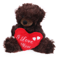 W-web Grizzly - plüss maci szívvel - 28cm plüssfigura