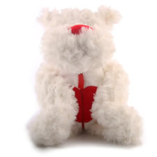 W-web Hektor - plüss kutyus fehér - 40cm plüssfigura