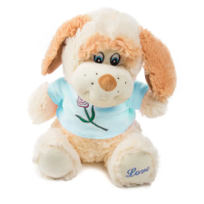 W-web Kia - plüss kutya világoskék pólóban - 31cm plüssfigura