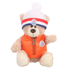 W-web Marko - plüss mackó narancssárga kabátban - 24cm plüssfigura