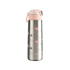 Wabo acél fedeles 420ml ezüst flamingós termosz termosz