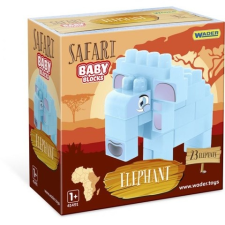 Wader : Baby Blocks Safari építőkockák - elefánt barkácsolás, építés
