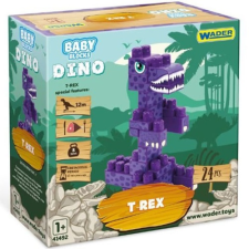 Wader Baby Bloks: T-Rex építőjáték szett 24db-os - Wader barkácsolás, építés