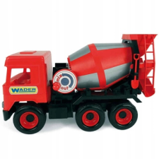 Wader : middle truck betonkeverő, 38 cm - piros autópálya és játékautó