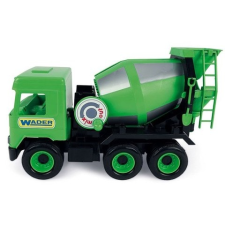 Wader : Middle Truck betonkeverő, 38 cm - zöld autópálya és játékautó
