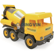Wader Middle Truck: Betonkeverő autó 43cm sárga autópálya és játékautó