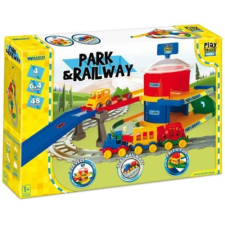Wader Play Track vasútpálya és parkolóház autópálya és játékautó