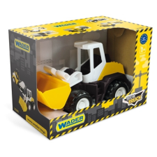 Wader : tech truck műanyag buldózer - 27 cm autópálya és játékautó