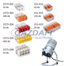 WAGO 1350 db-os vezeték összekötő csomag + ajándék LED-es stekklámpával villanyszerelés
