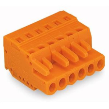 WAGO HUNGÁRIA Kft. Wago 1 vezetékes anyacsatlakozó, narancssárga (231-322/026-000) villanyszerelés