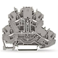 WAGO HUNGÁRIA Kft. WAGO 2002-2213/1000-488 Alkatrész-sorkapocskétemeletes, szürke villanyszerelés