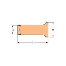 WAGO HUNGÁRIA Kft. WAGO 216-106 ÉrvéghüvelyHüvely 2,5mm2 / AWG14 szigeteletlen villanyszerelés