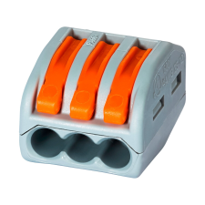  Wago karos kapocs   0,08 mm - 4 mm 3 pólusú 10 darab villanyszerelés