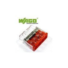 WAGO Wago Compact vezeték összekötő, 4 vezeték nyílásos villanyszerelés