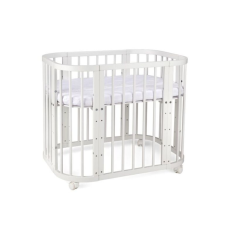  Waldin 5 az 1-ben kiságy matraccal, fehér kiságy, babaágy