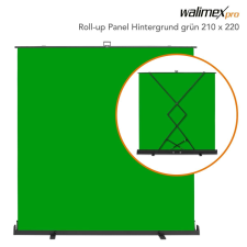 Walimex pro Roll-up 210x220cm Fotós háttér - Zöld háttérkarton