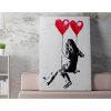 Wallity Banksy dekoratív vászonfestmény, 50x70 cm, keretezett