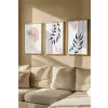  Wallity Decorative Framed MDF Painting (3 Pieces) Multicolor Artvmodel22-Ahsap