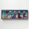  Wallity Decorative Framed MDF Painting Multicolor HUM010