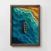  Wallity Decorative Framed MDF Painting Multicolor TUN077-L