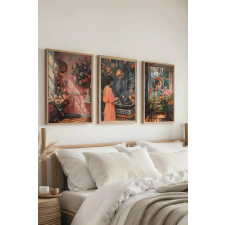  Wallity Dekorációs Kép Szett (3 darab) Többszínű Ç-300792 - 5070 grafika, keretezett kép
