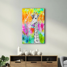  Wallity Dekoratív Edzett Üveg Festmény Többszínű OGLS-2098 - 46 x 72 grafika, keretezett kép