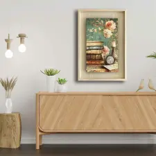  Wallity Dekoratív Keretezett Festmény Többszínű Ahsakca - 024 grafika, keretezett kép