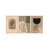  Wallity Dekoratív Keretezett MDF Festmény (3 darabos) Többszínű Huhu260 - 50 x 70