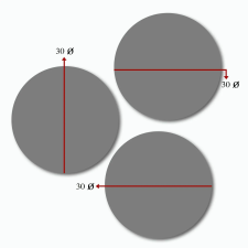  Wallity Dekoratív MDF Festmény (3 Darabos) Többszínű 3YMDF11918 grafika, keretezett kép