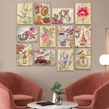  Wallity dekoratív MDF kép (12 darabos) többszínű 12MDF31YS grafika, keretezett kép