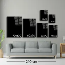  Wallity Dekoratív Többszínű Edzett Üveg Kép Hhlzvh006 - 30 x 40 grafika, keretezett kép
