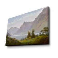  Wallity Dekoratív vászonkép Többszínű FAMOUSART-047 grafika, keretezett kép