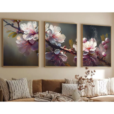 Wallity Elegáns 3 részes keretes MDF festőkészlet, 50x70 cm dekoráció